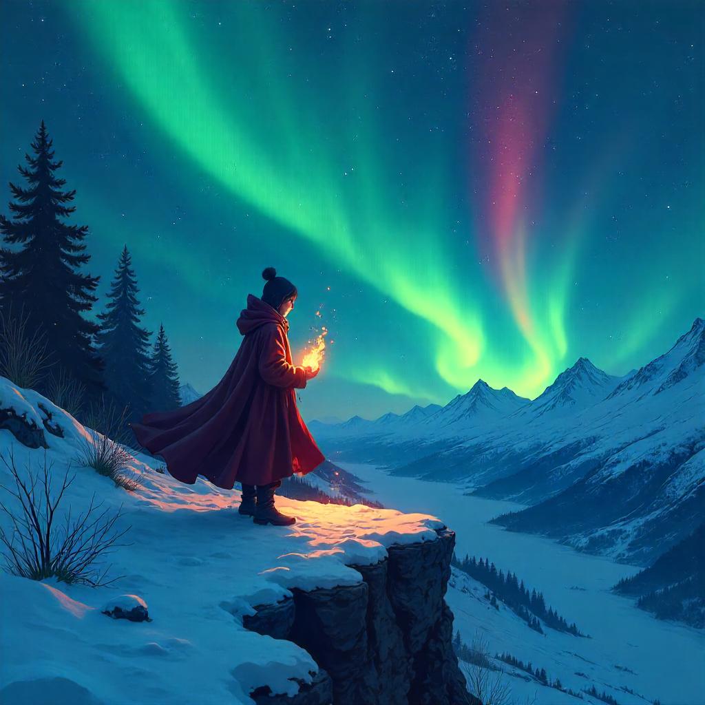 Aurora Fire: An Anime Winter Night