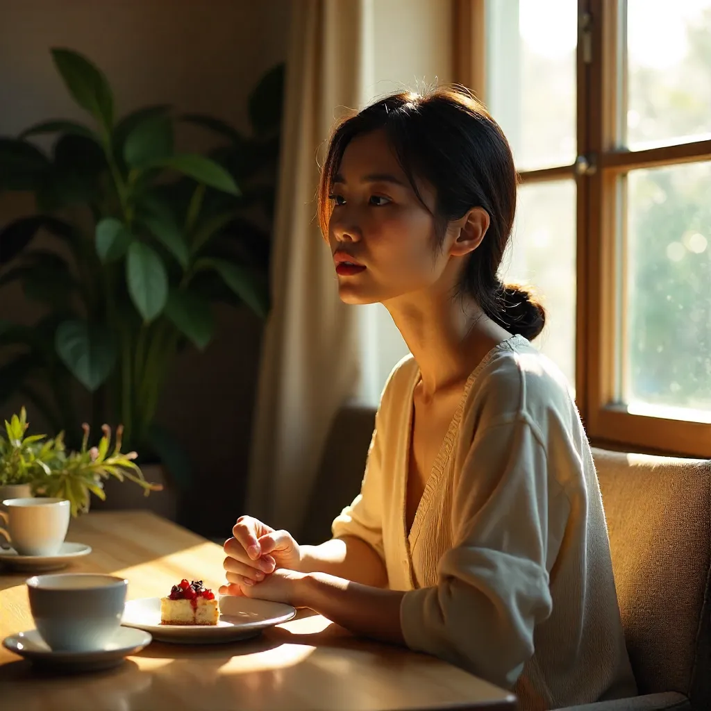 Windowside Dessert and Contemplation