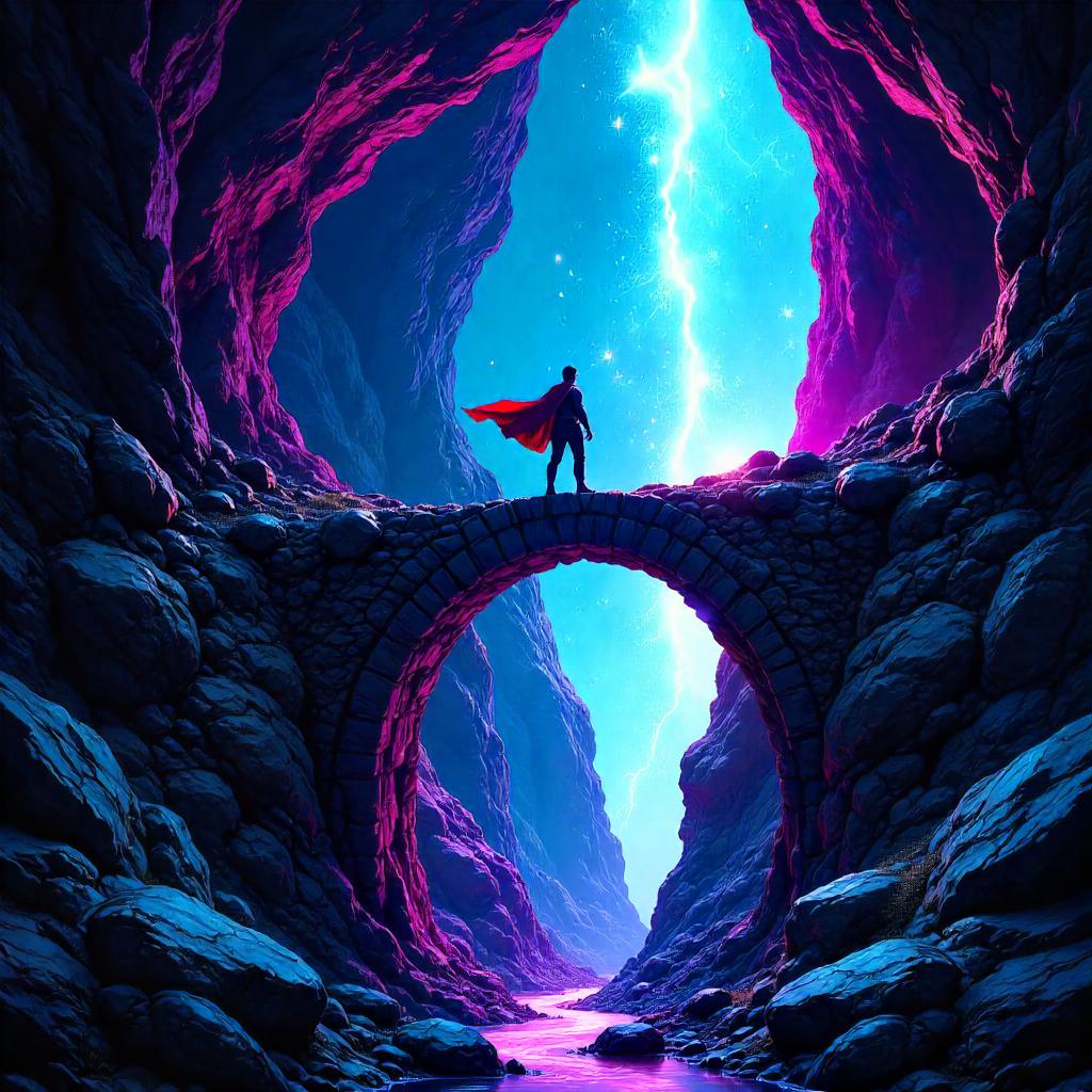 Crystal Cave Bridge: A Comic Book Adventure