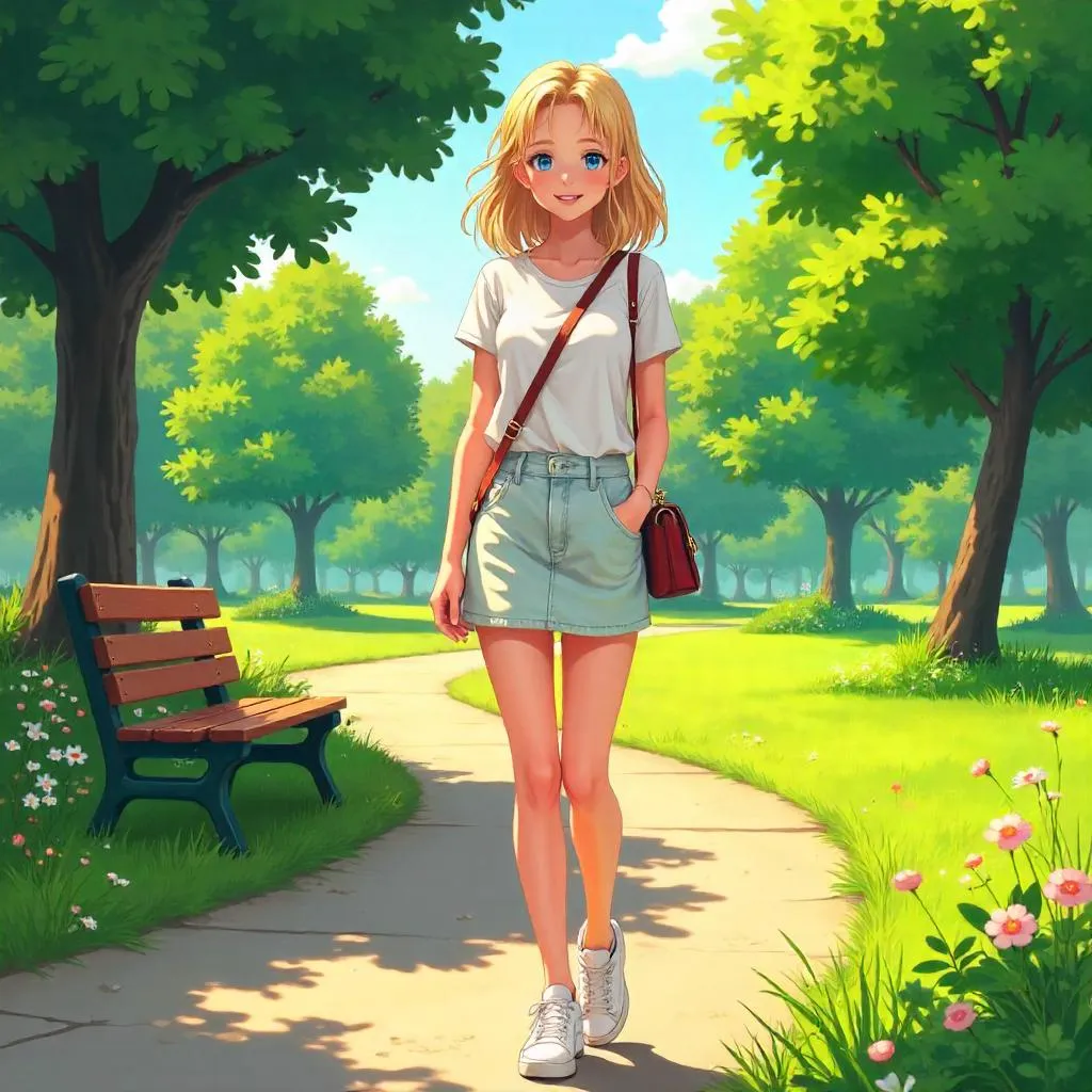 Anime Park Portrait of a Young Woman