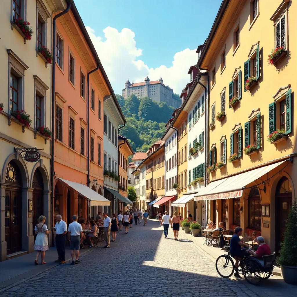 Bustling Getreidegasse: Historic Salzburg Street