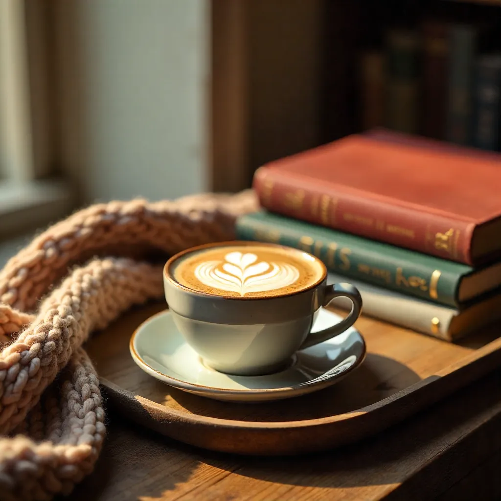 Cozy Espresso with Latte Art by Art Books