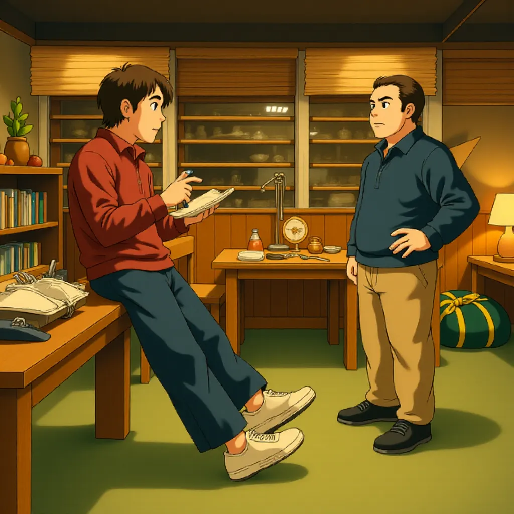 Brad Pitt and Jonah Hill in Moneyball (2011) - Anime style