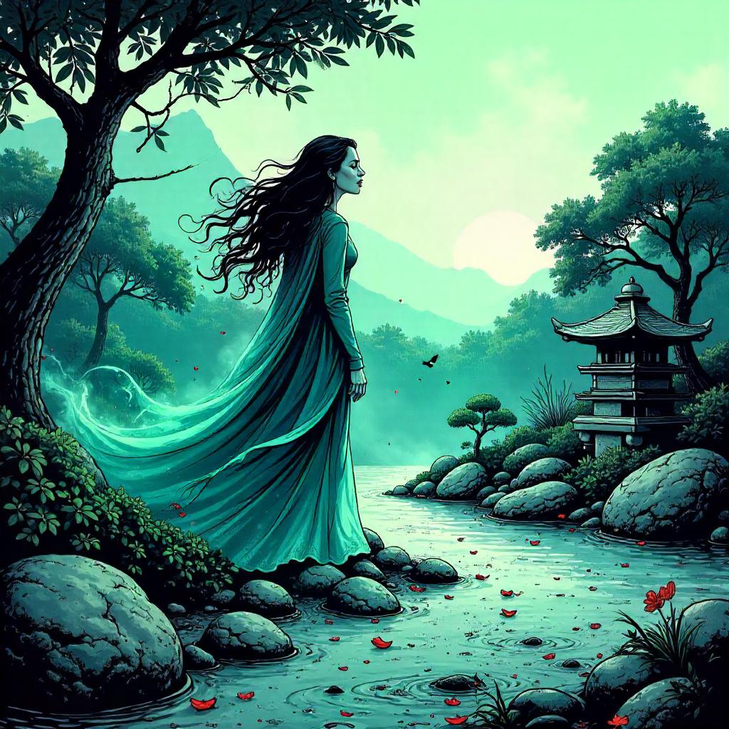 Banshee in a Zen Garden – Comic Panel
