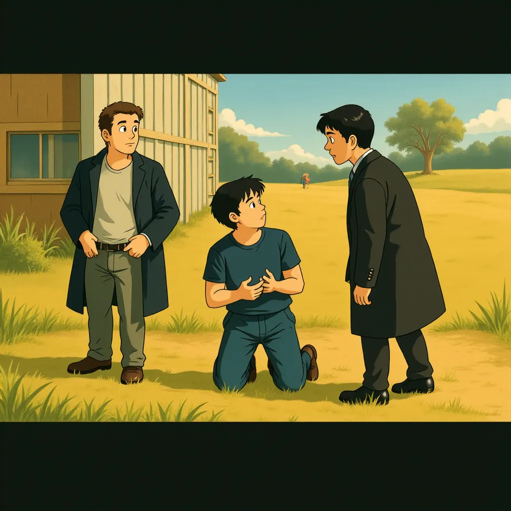 Colm Meaney, Jamie Foxx, and Gerard Butler in Law Abiding Citizen (2009) - Anime style