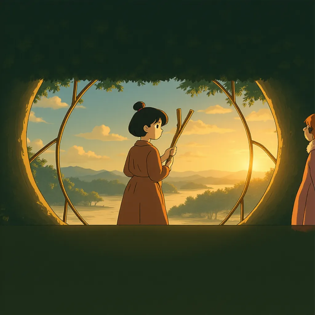 Cynthia Erivo in Wicked (2024) - Ghibli style