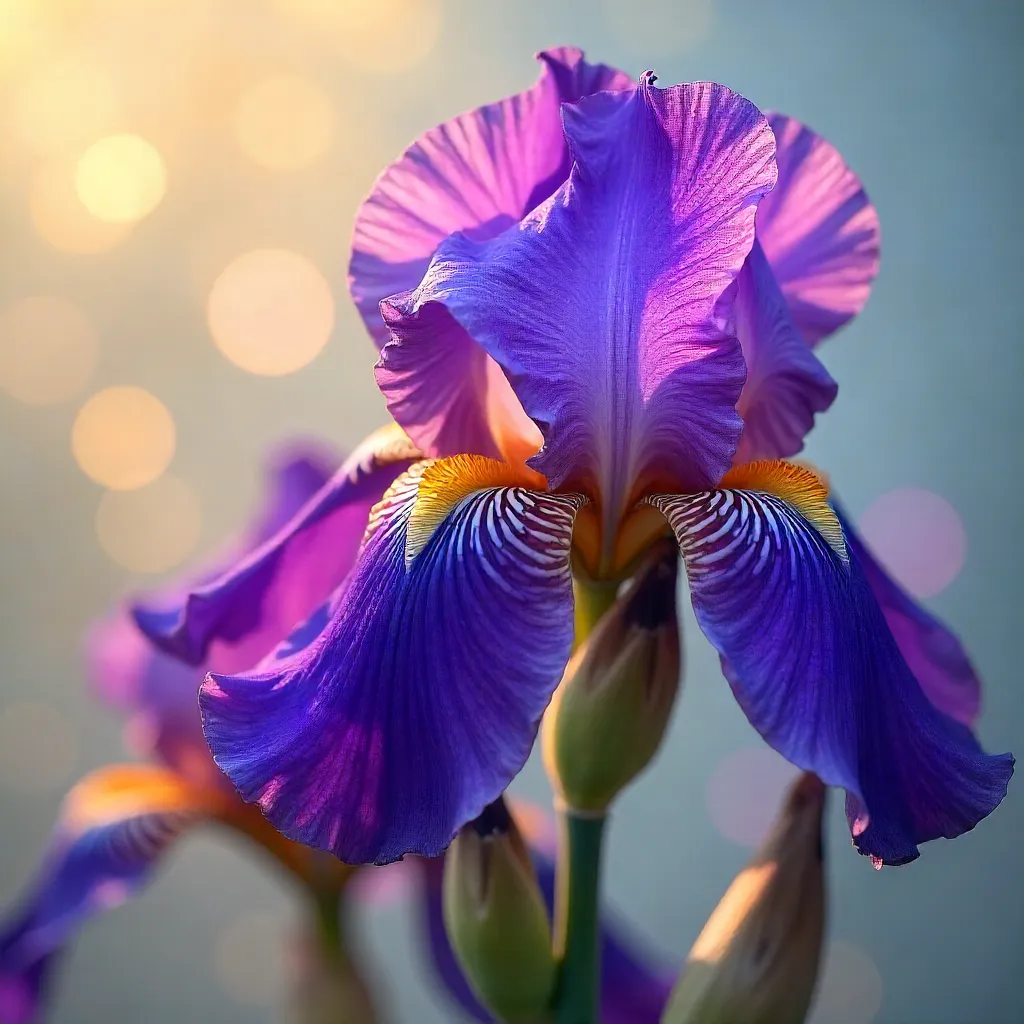 Vibrant Abstract Iris in Dreamy Blur