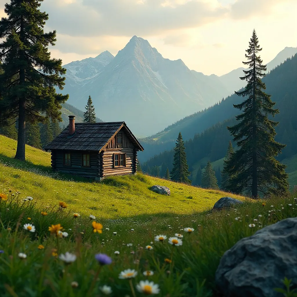 Solitary Cabin in Karadağ Meadow, Durmitor