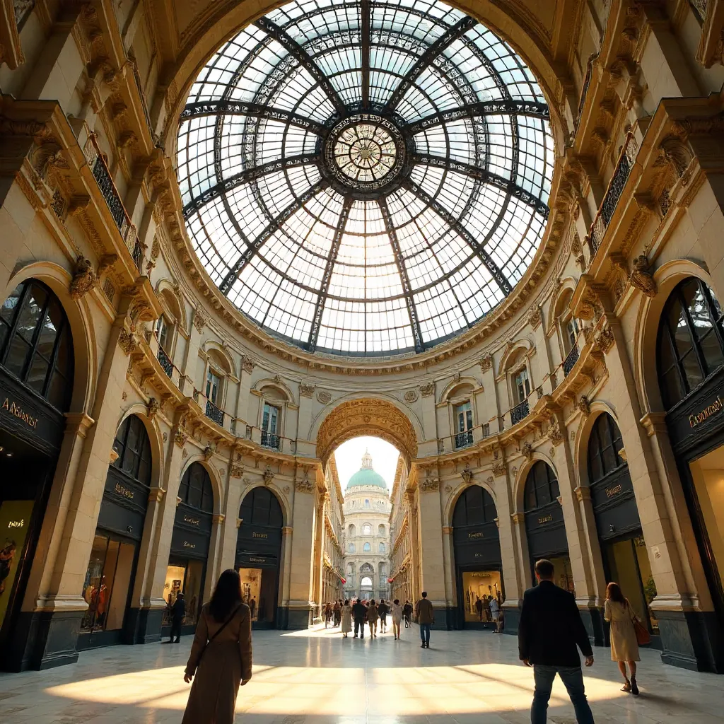 Captivating Glass Dome Over Naples' Galleria Umberto I