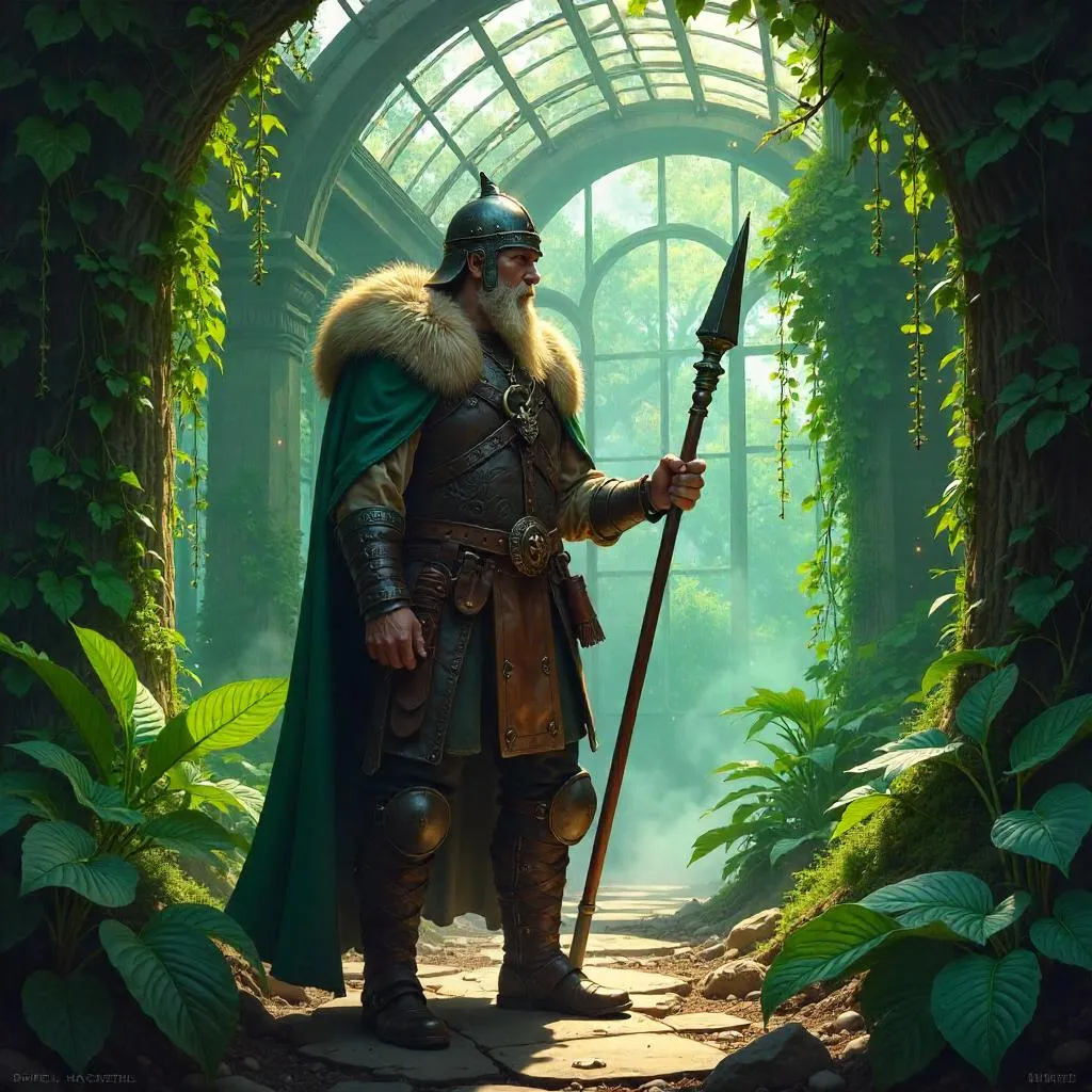 Viking in a Glass Greenhouse - Concept Art