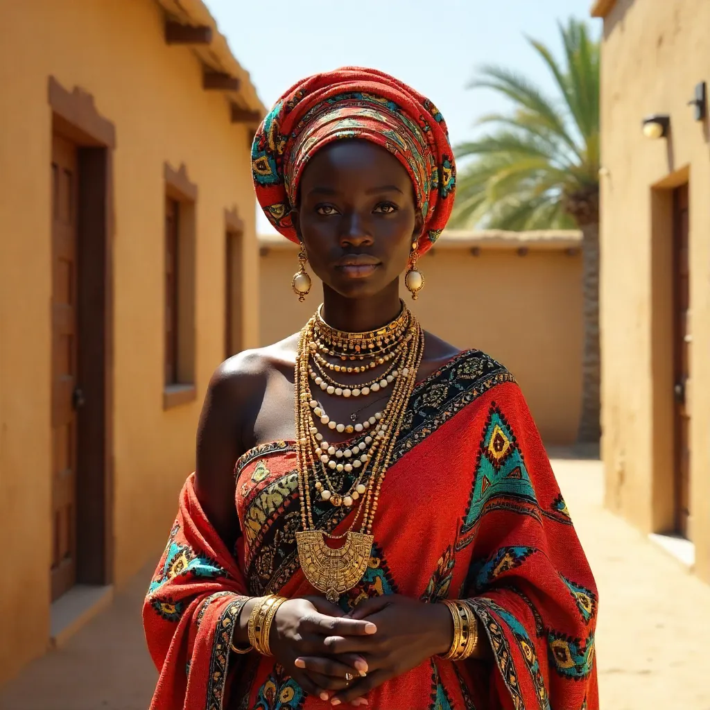 Vibrant Kanuri Bride Celebrating Nigerian Heritage
