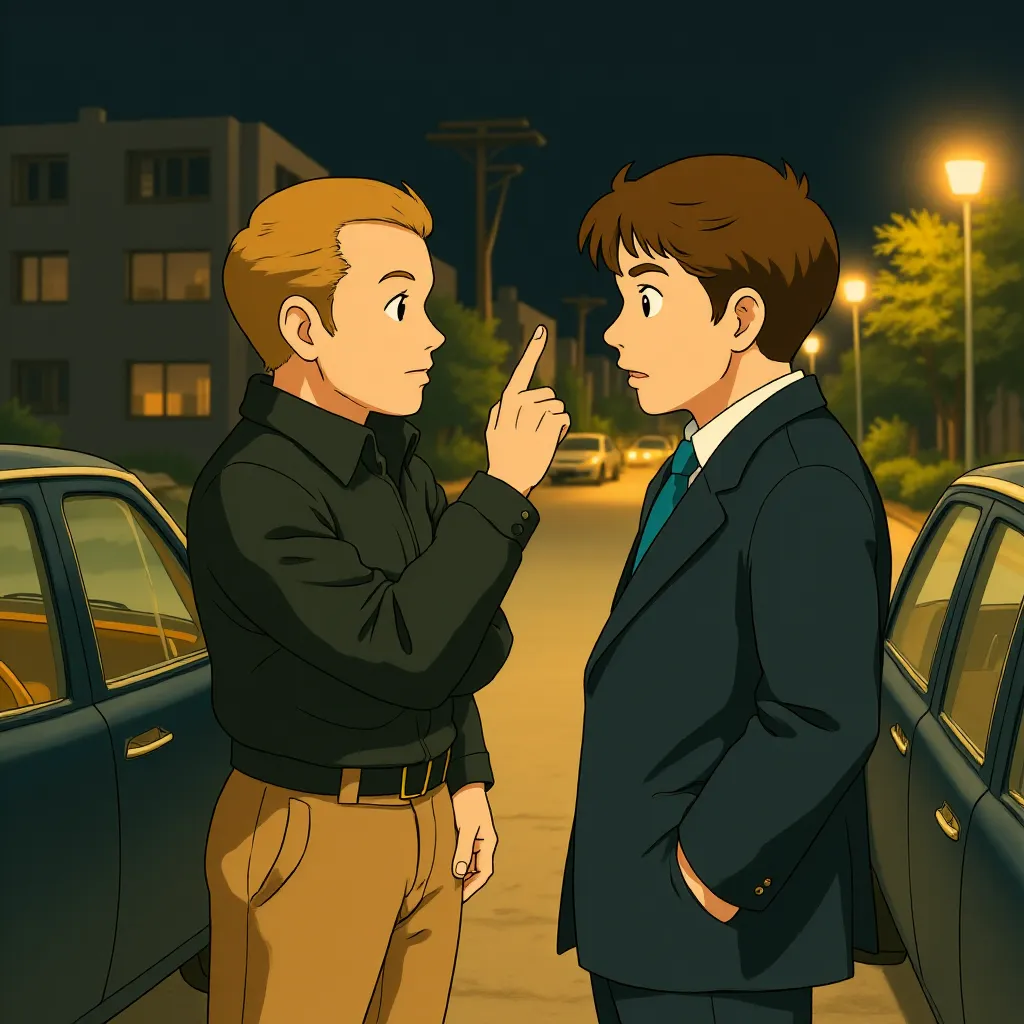 Johnny Depp and Joel Edgerton in Black Mass (2015) - Anime style