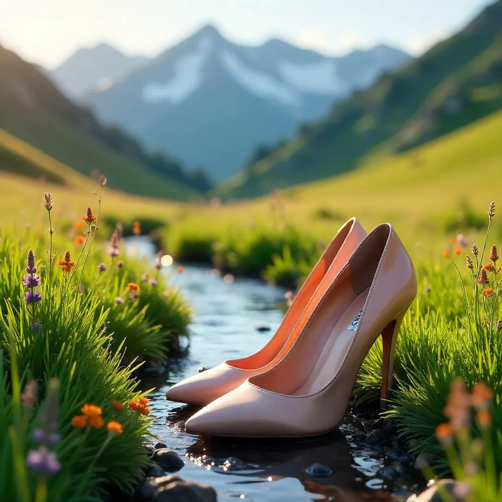 Stylish Heels in Alta's Alpine Meadow