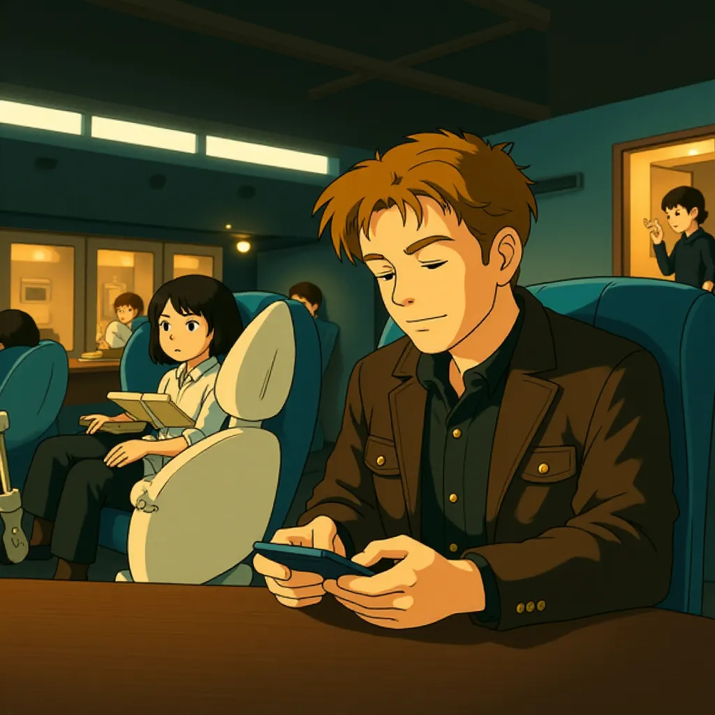 Liam Neeson in Non-Stop (2014) - Anime style