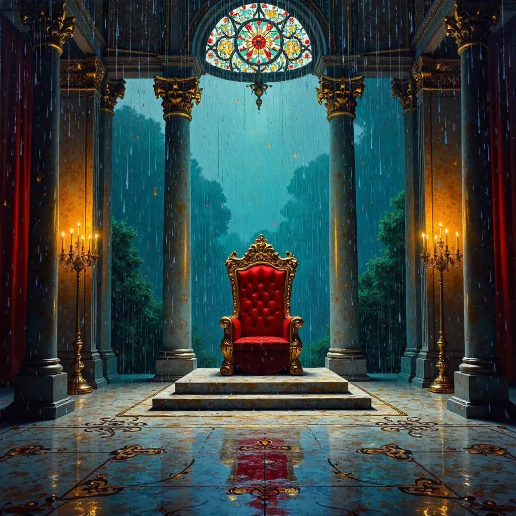 Rainy Reign in the Regal Throne Room