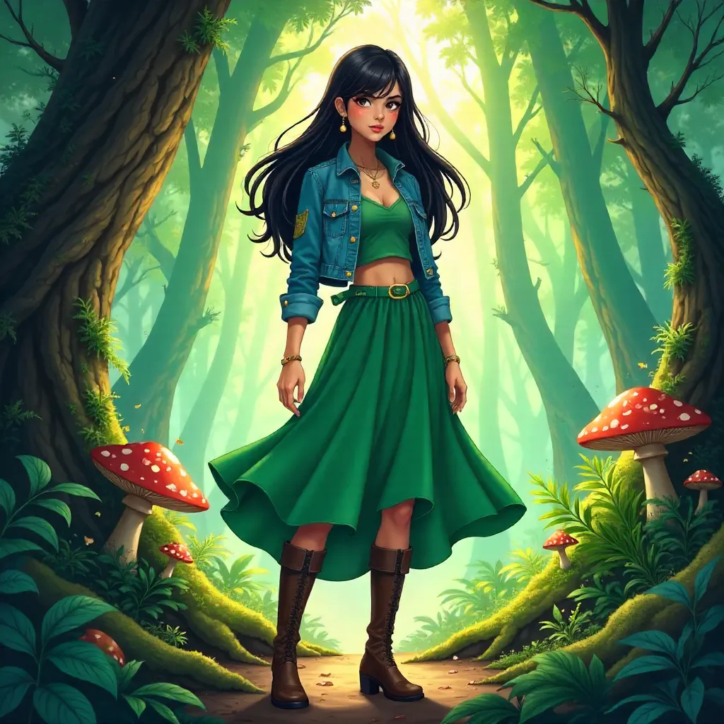 Latina Anime Forest Fashionista