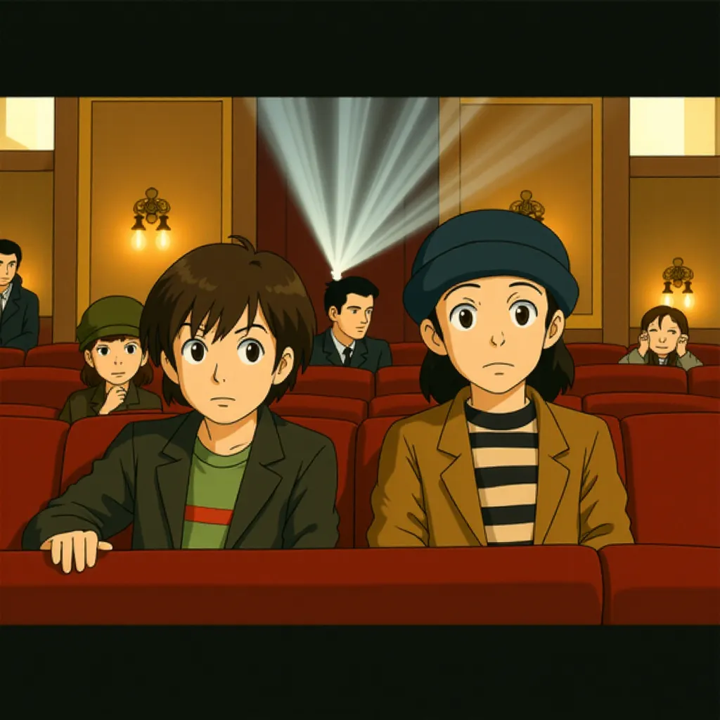 Chloë Grace Moretz and Asa Butterfield in Hugo (2011) - Anime style