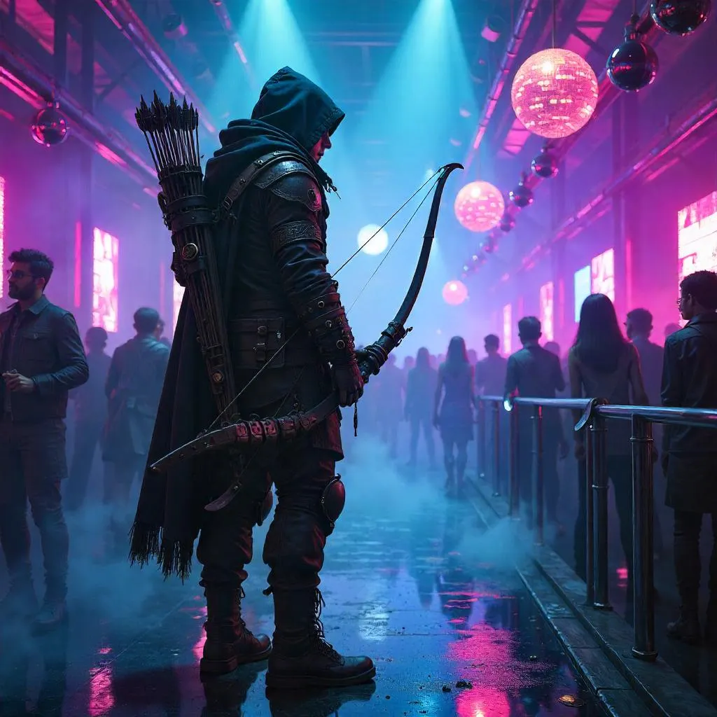 Neon Ranger in a Nightclub — Concept Art