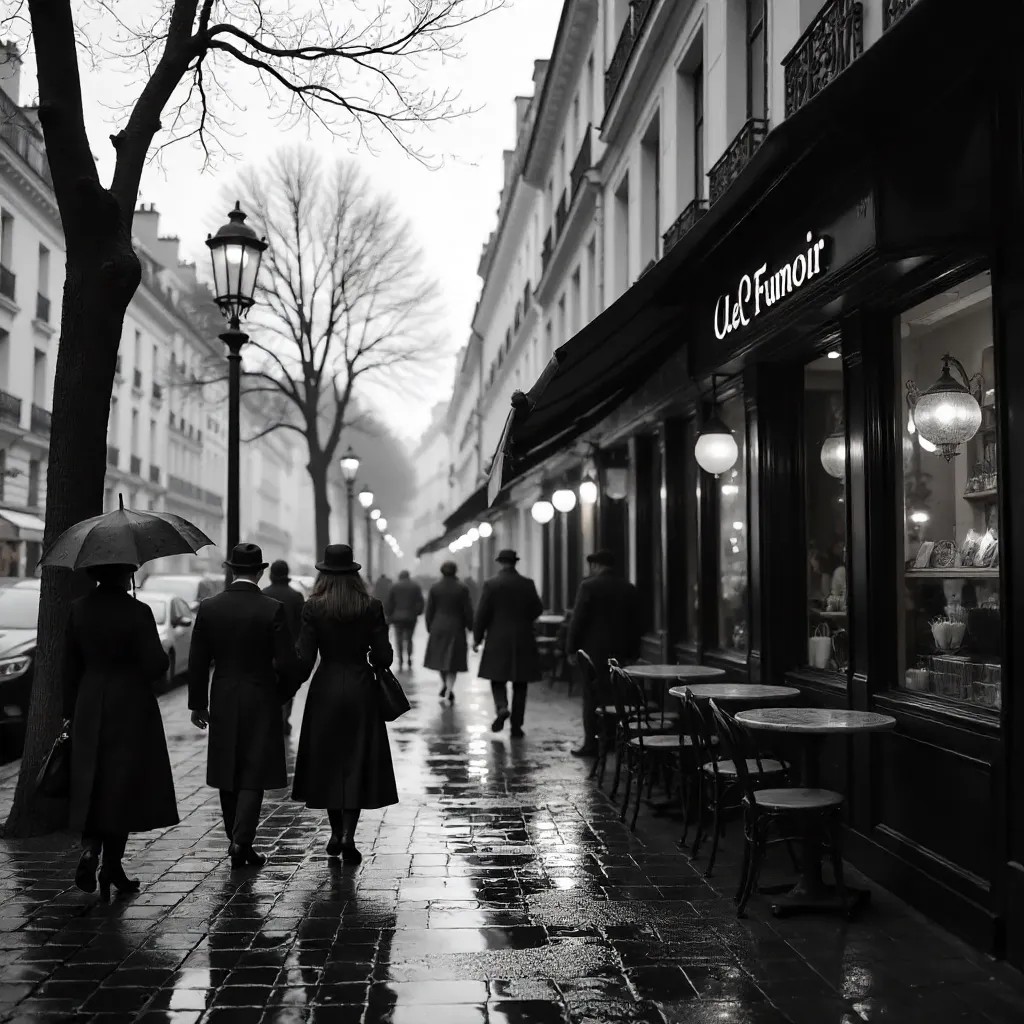 Paris Noir: Le Fumoir Street Scene