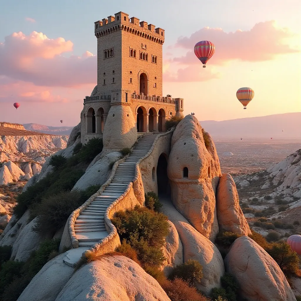 Uçhisar Castle: Enchanted Cappadocian Landscape