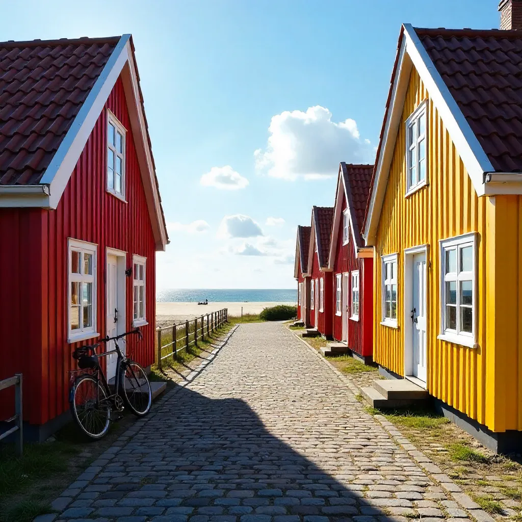 Sunlit Løkken Nordic Colorful House