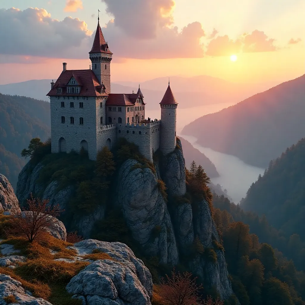 Sunrise over Burg Hohenzollern: German Heritage