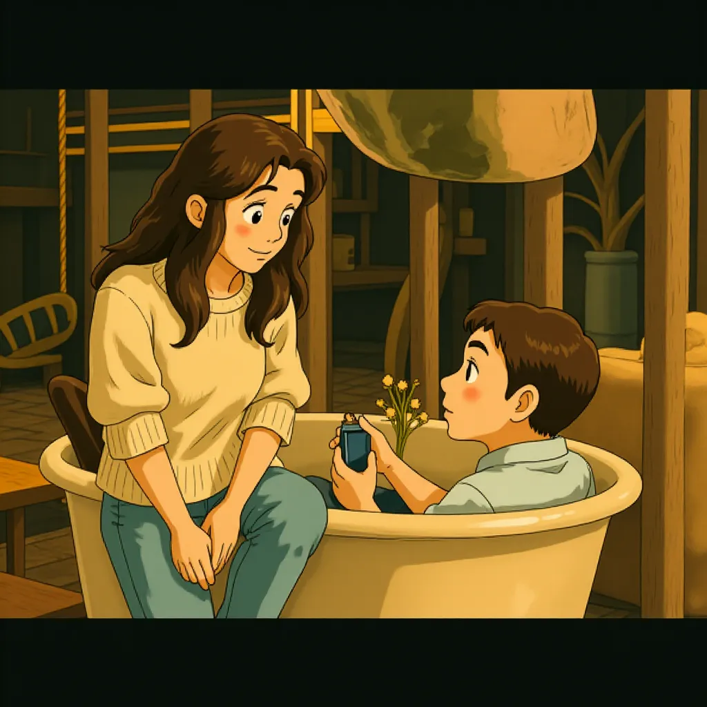Anne Hathaway and Jake Gyllenhaal in Love & Other Drugs (2010) - Anime style