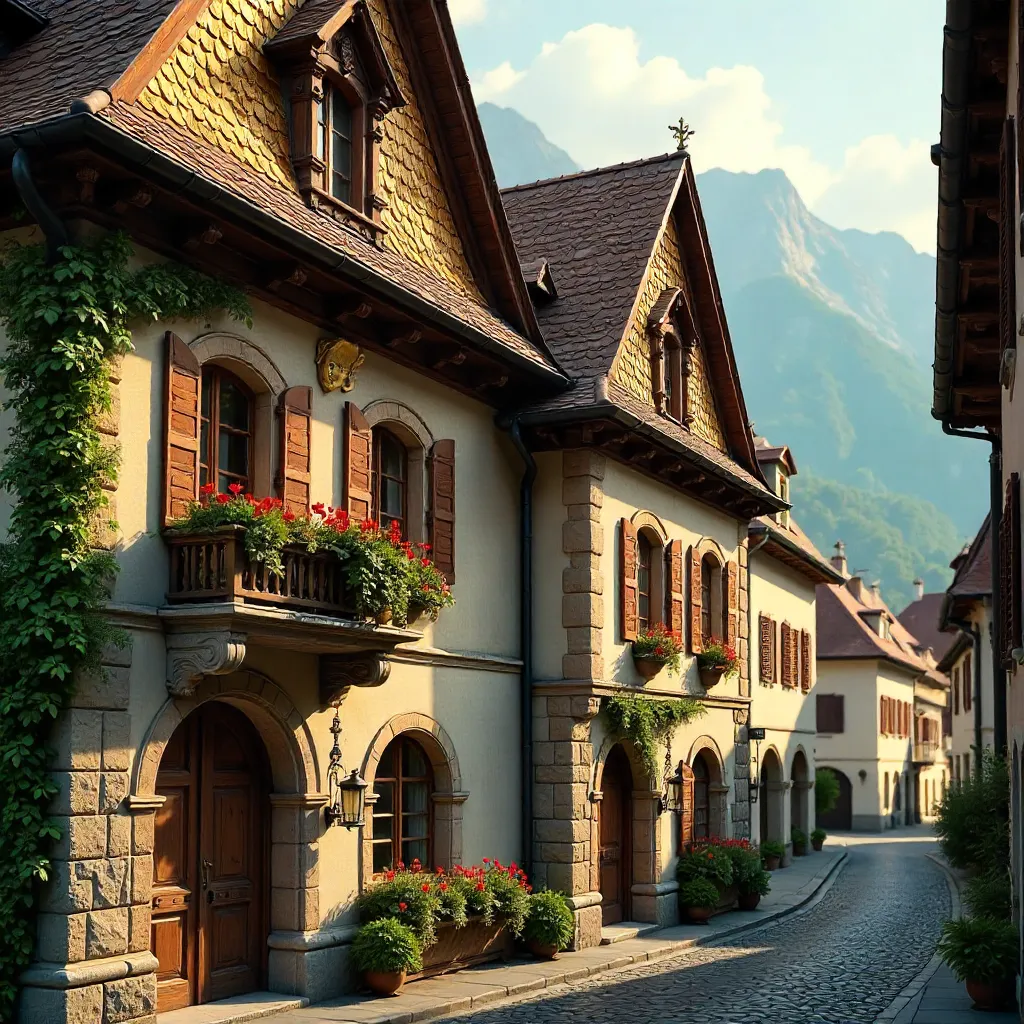 Golden Roof of Innsbruck: Ornate Florals