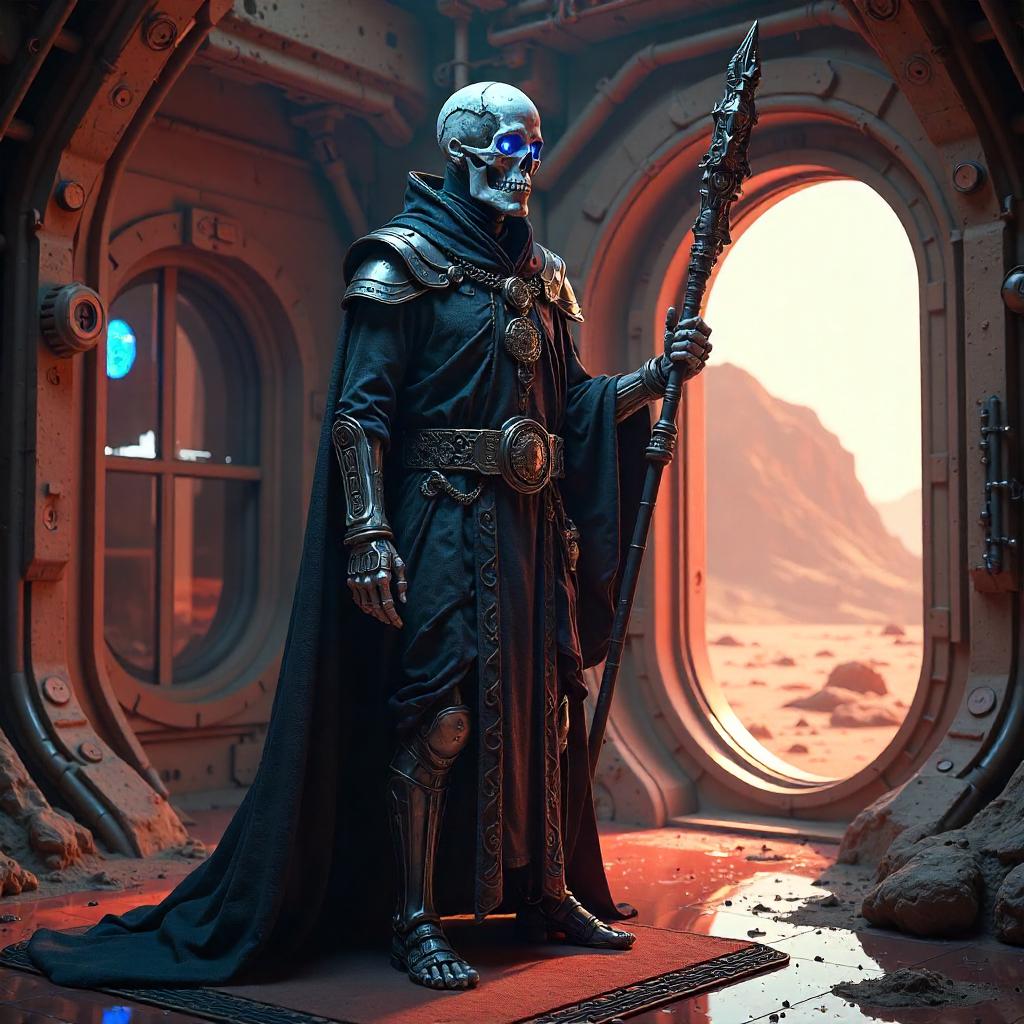 Lich in a Mars Base: Photorealistic Encounter