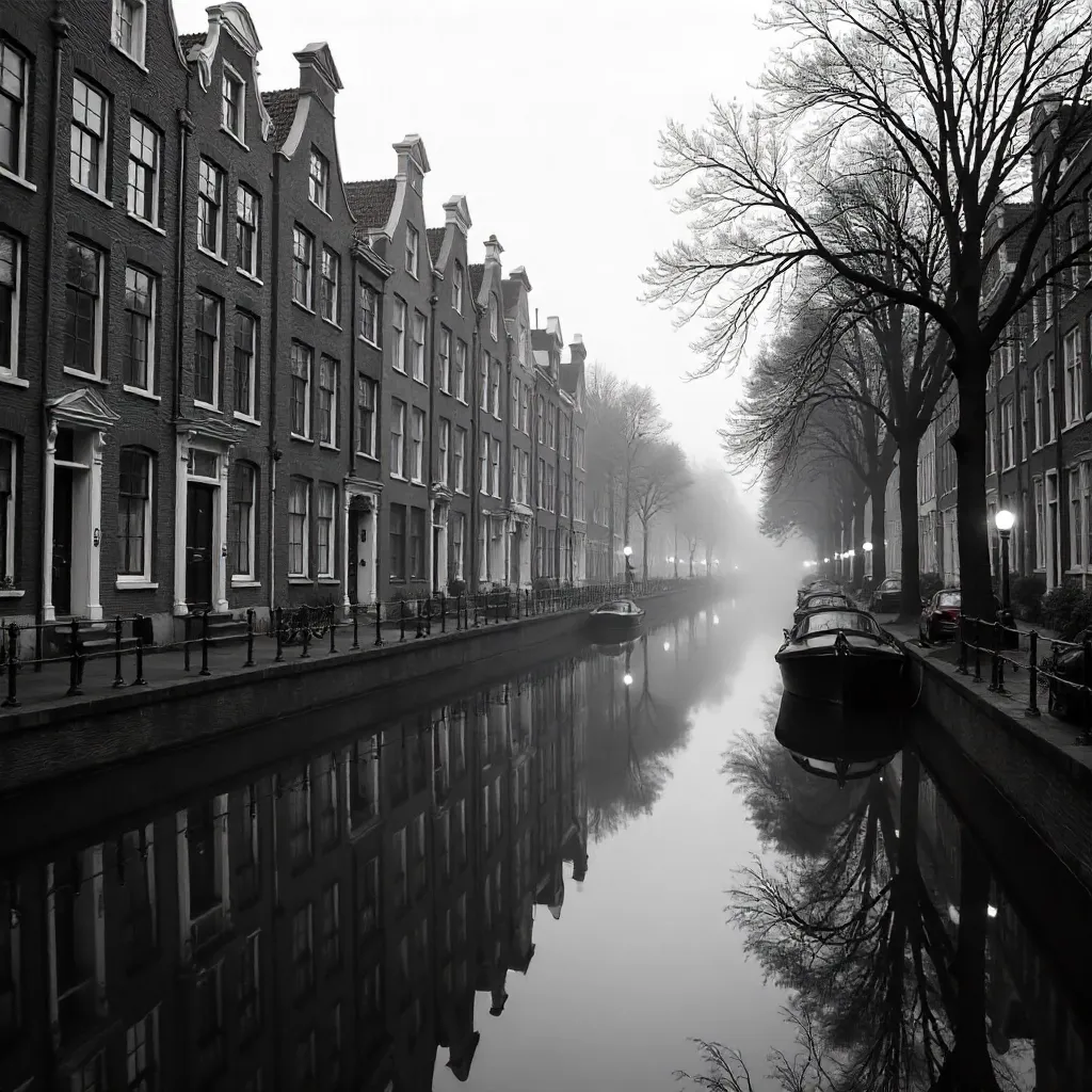 Reflections of Amsterdam's Canal Houses