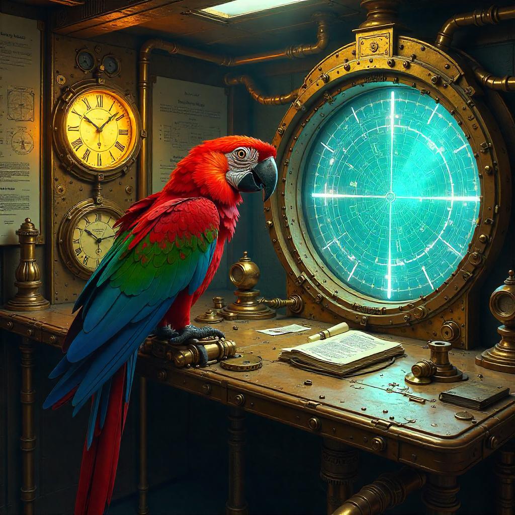 Time-Traveling Parrot Concept Art