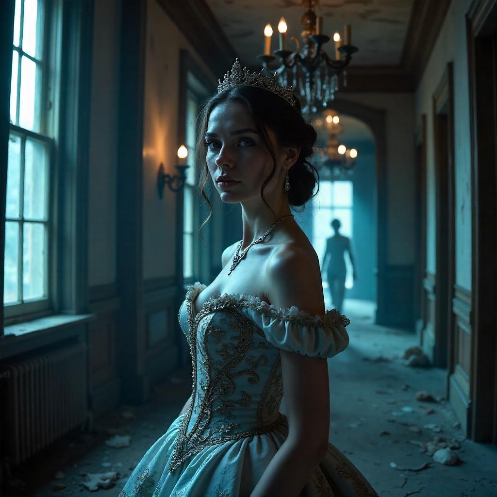 Princess in a Photoreal Haunted Manor
