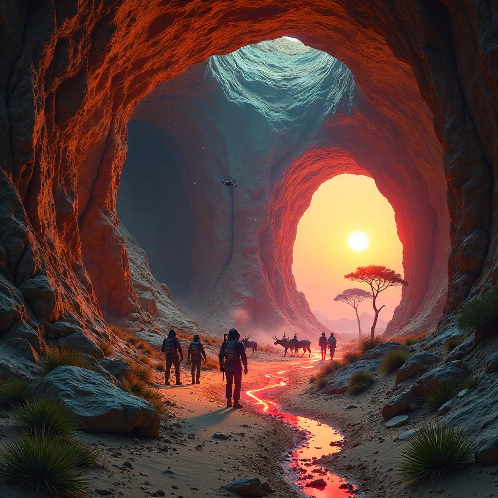 Savanna Cyberpunk Dungeon: Neon Oasis