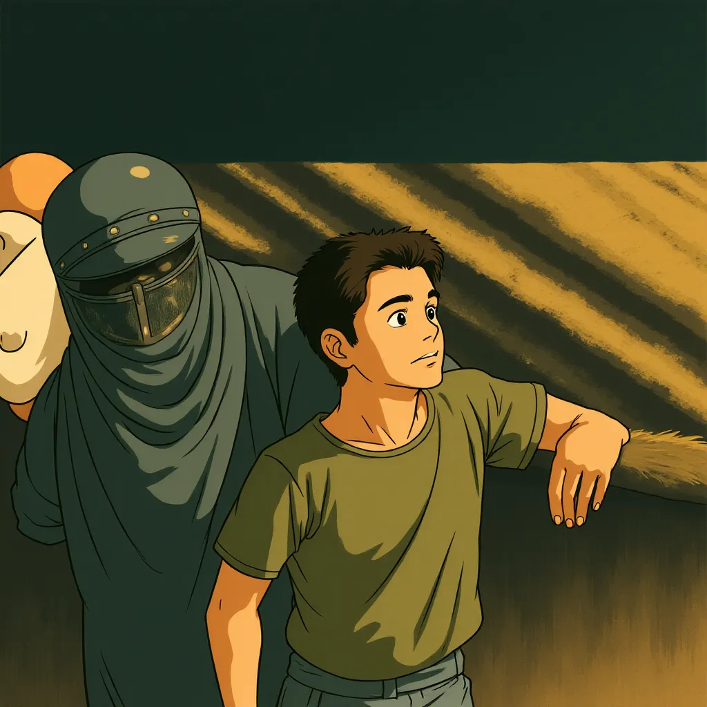 Sam Worthington and Ian Whyte in Clash of the Titans (2010) - Anime style