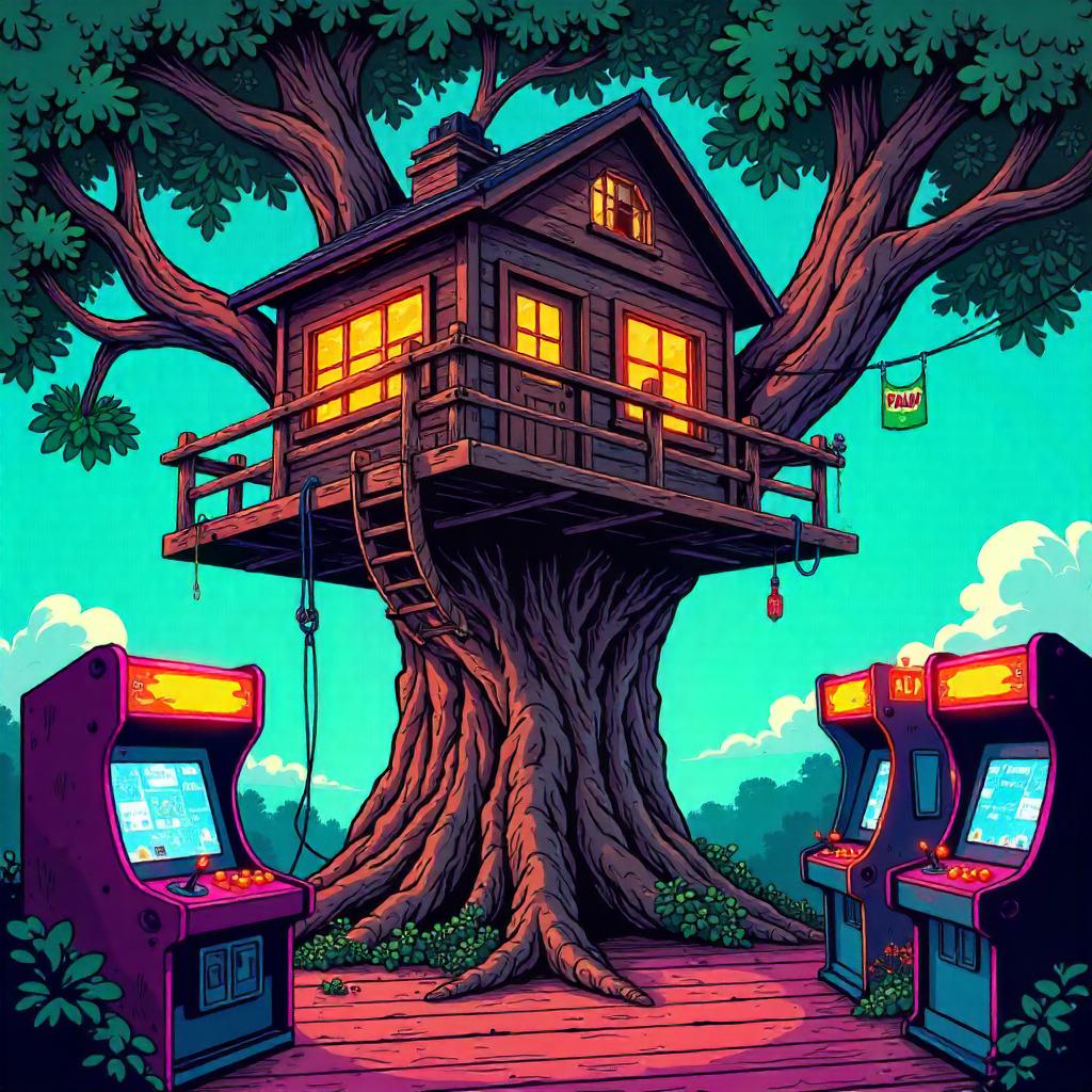 Arcade Treehouse: A Comic Adventure in Neon Leaves