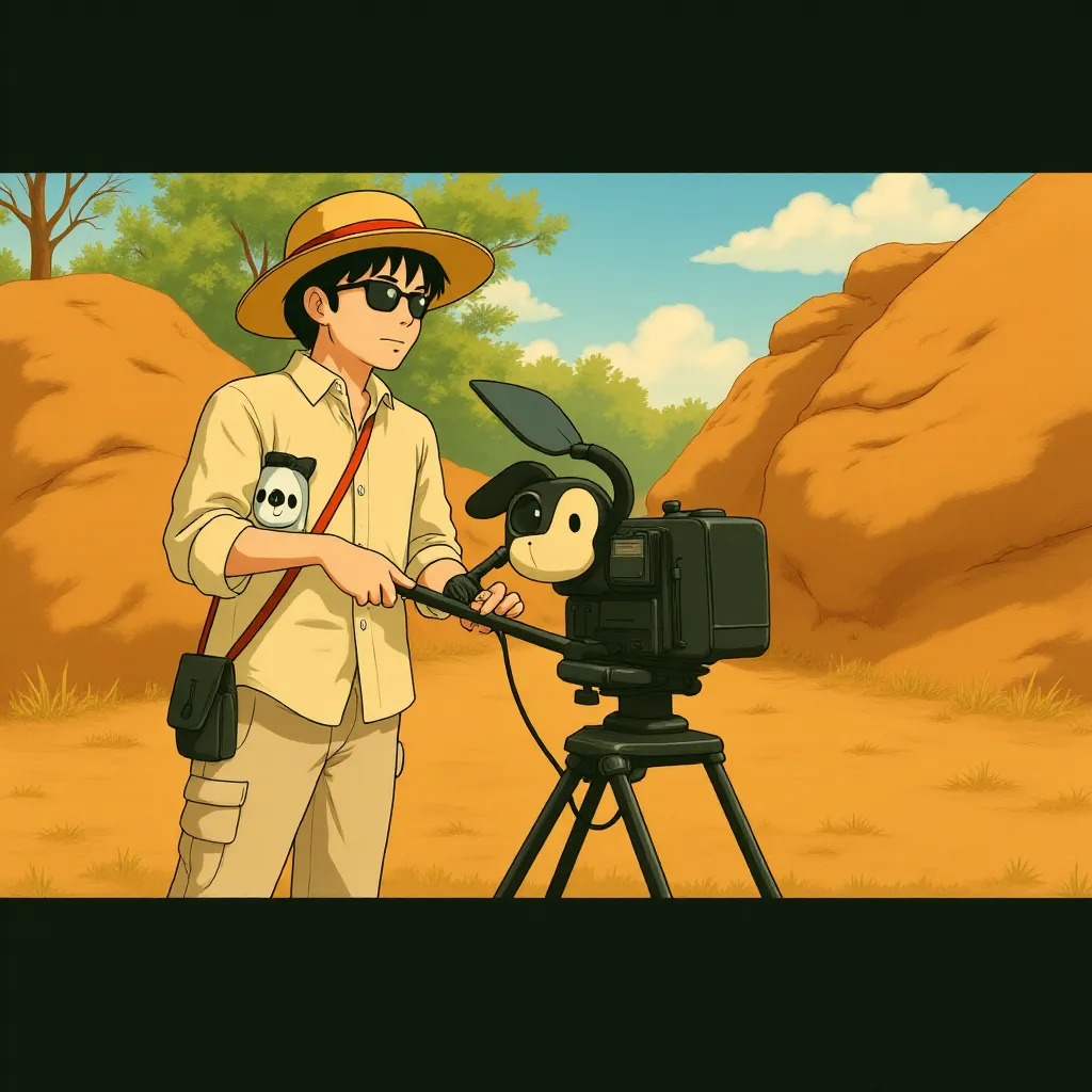 Danny Boyle in 127 Hours (2010) - Anime style