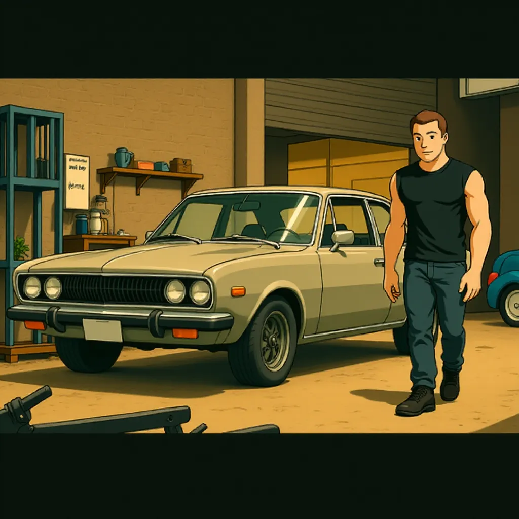 Vin Diesel in Fast Five (2011) - Anime style