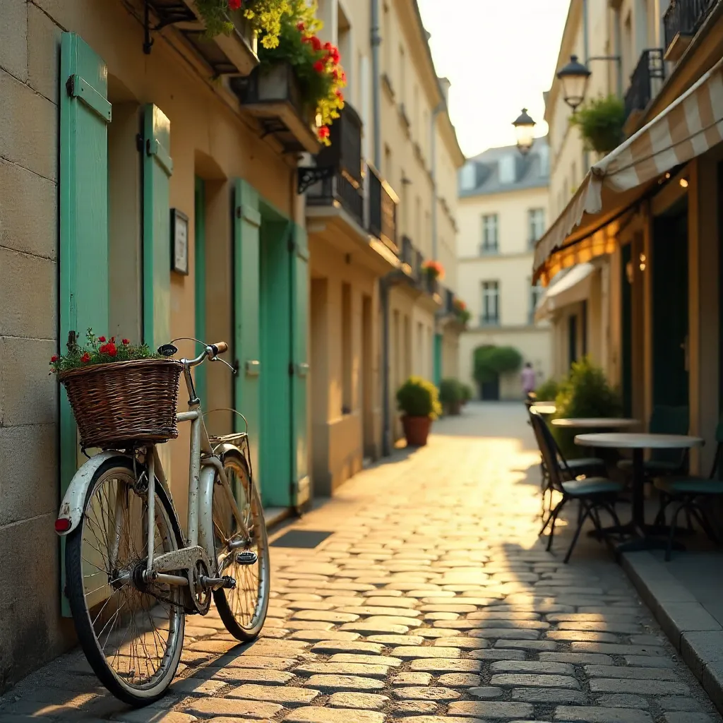 Vintage Bike on Rue Chanoinesse, Paris