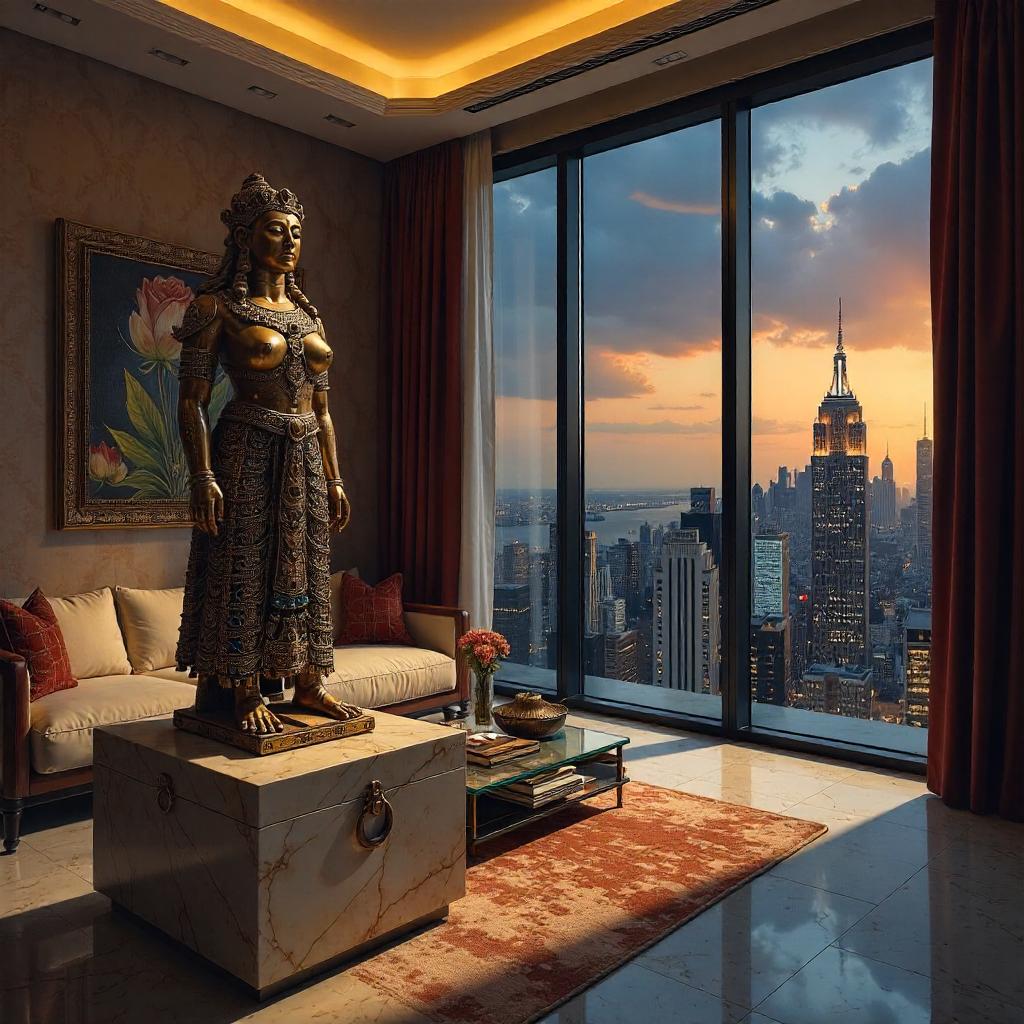 Artifact Oil Painting in a Lux Penthouse