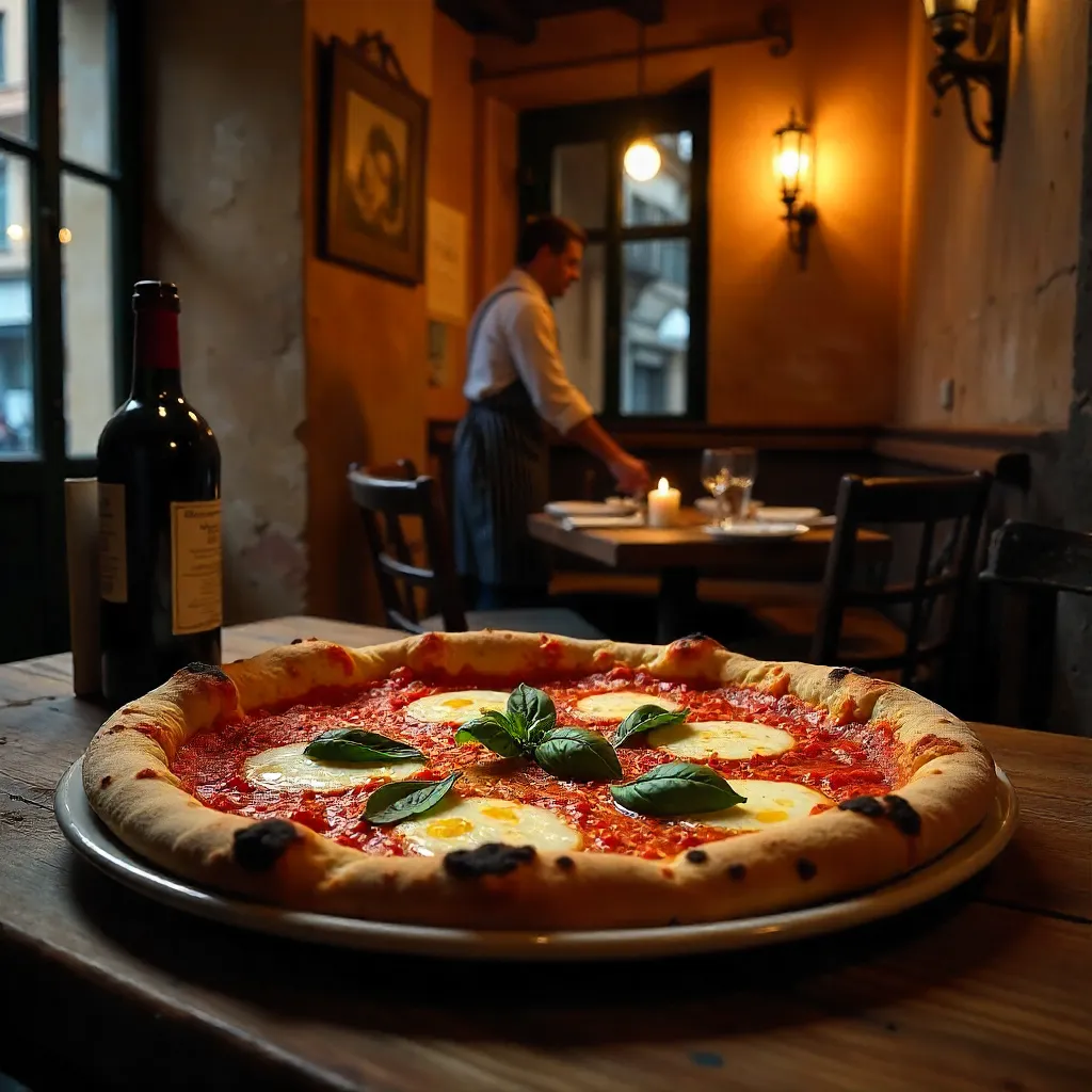 Romantic Margherita in a Roman Trattoria