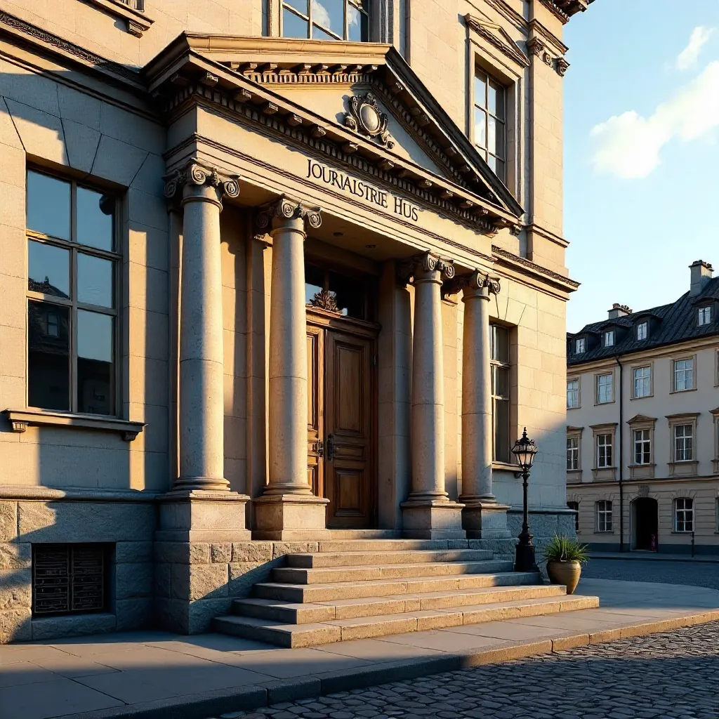 Elegant Entrance of Journalisternes Hus, Copenhagen