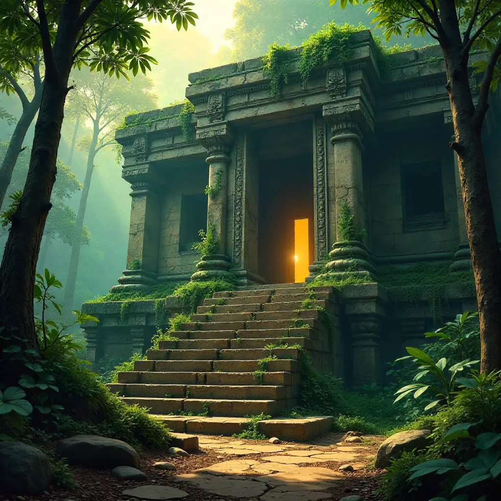 Whispers of the Ancient Temple in the Jungle