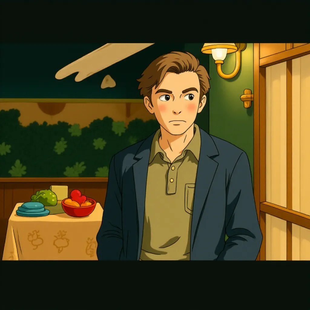 George Clooney in The Descendants (2011) - Anime style