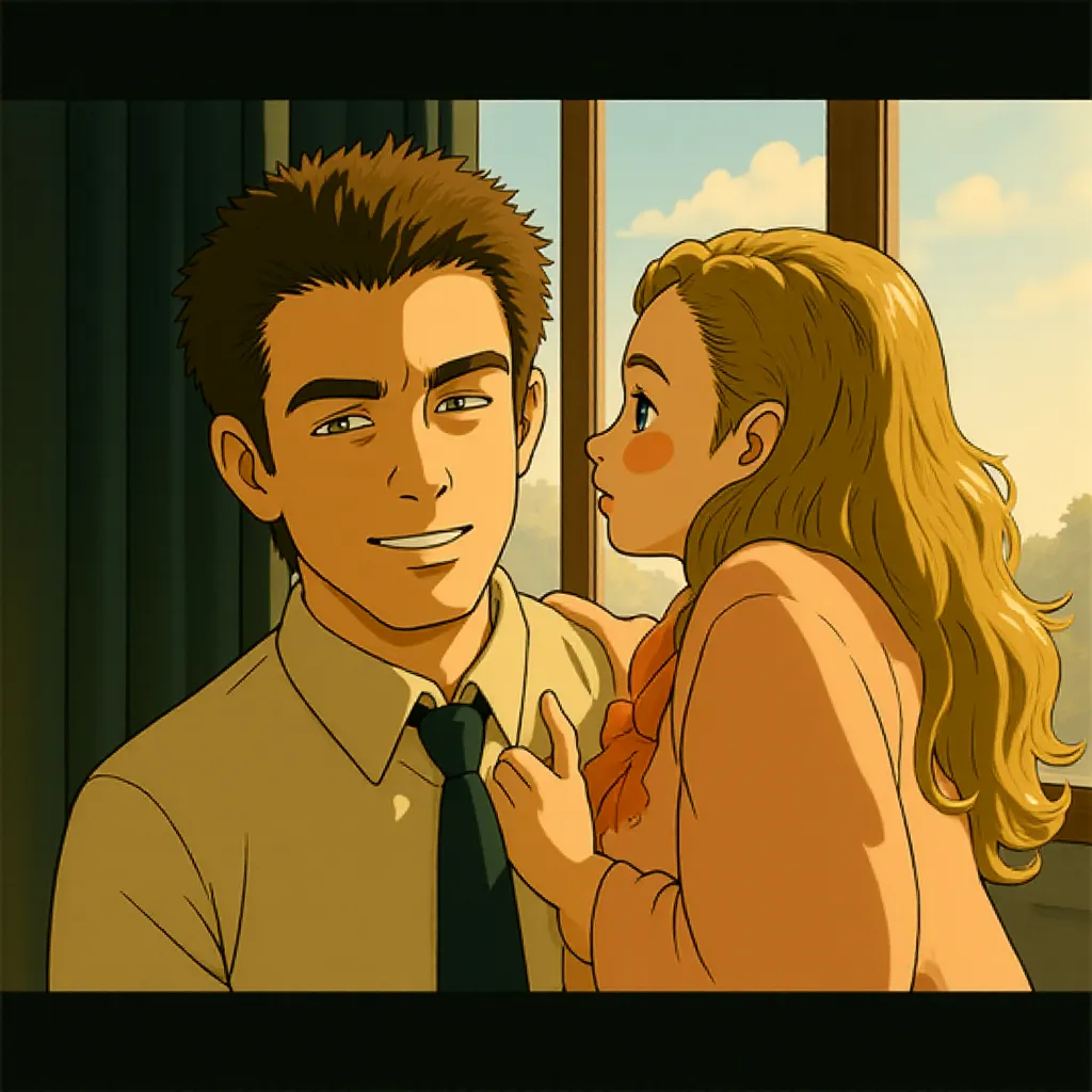 Jorge-Yamam Serrano and Claudia Silva in REC (2007) - Anime style