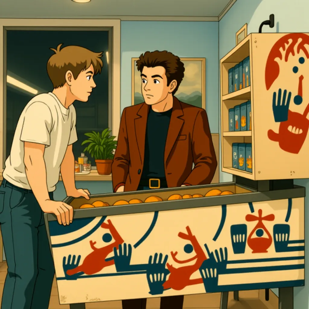 Brad Pitt and Javier Bardem in F1: The Movie (2025) - Ghibli style
