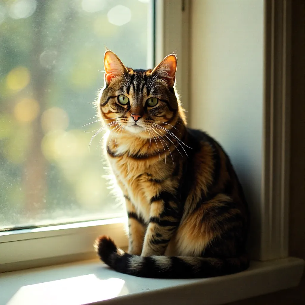 Warm 35mm Cat Stock Photo