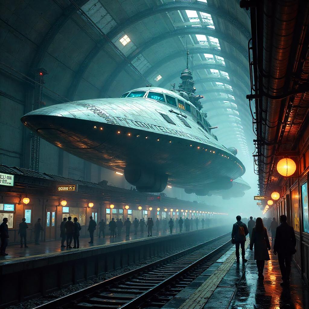 Subway Station Starship Concept Art