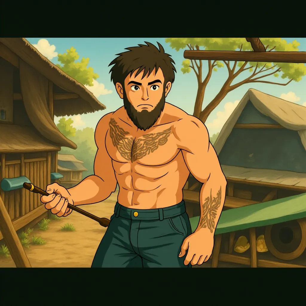 Conor McGregor in Road House (2024) - Ghibli style