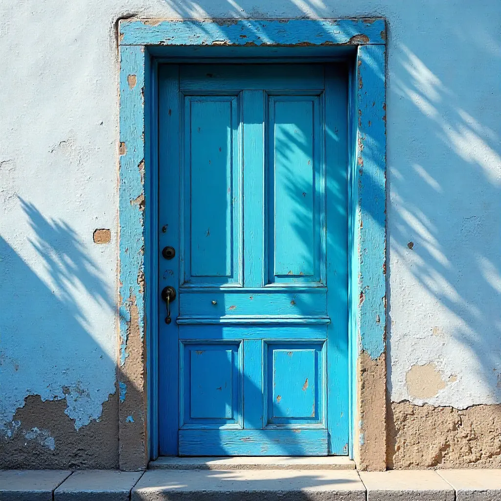 Abstract Blue Door: Free Stock Photo