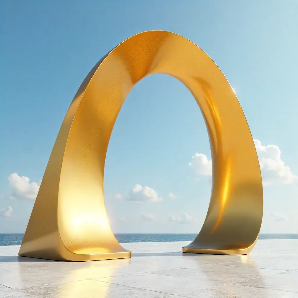 Golden Arch in a Sapphire Sky